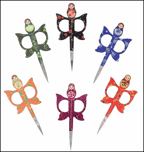 Matriochkas Scissors in Display Unit - Click Image to Close